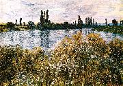 Claude Monet By the Seine near Vetheuil painting